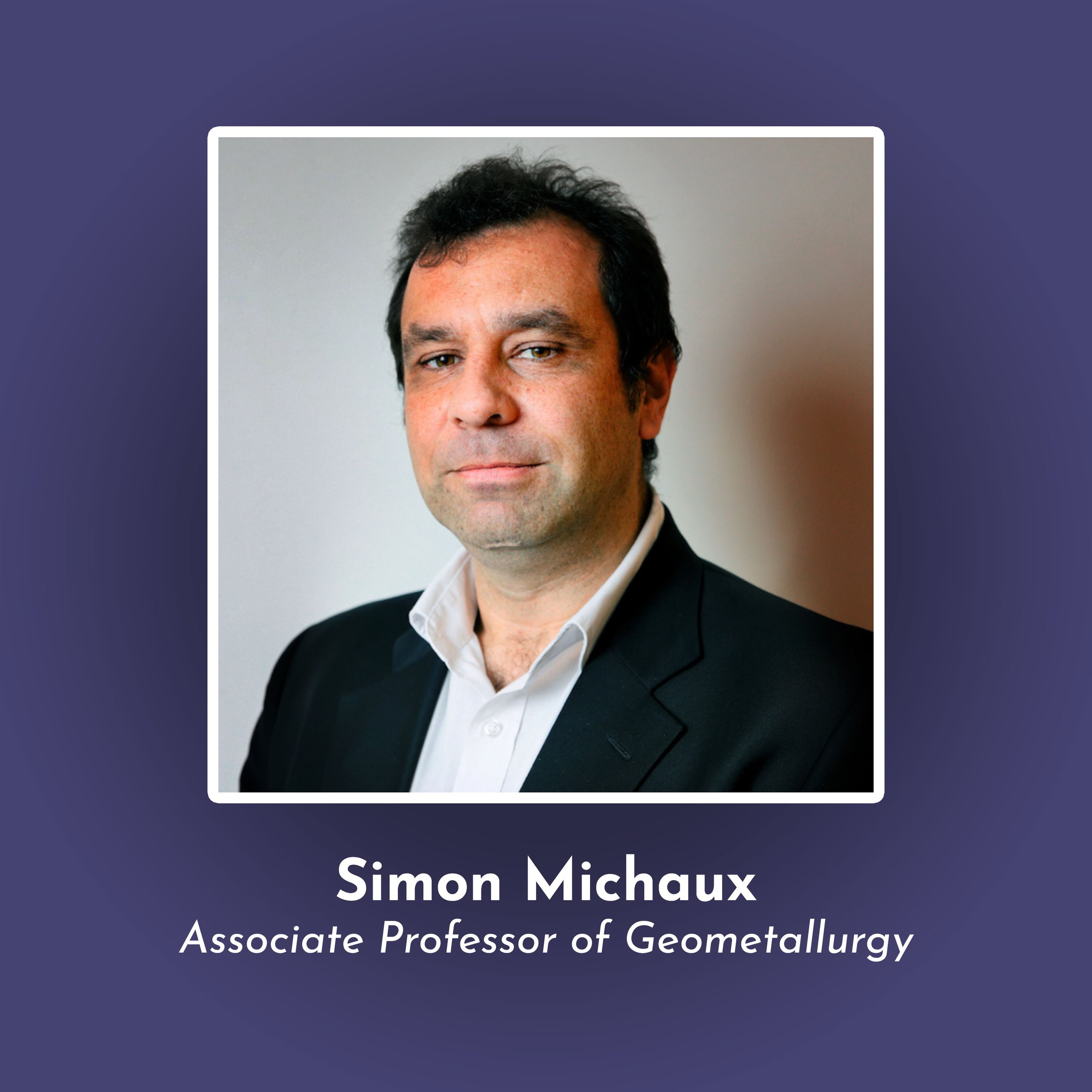 Photo of Associate Professor of Geometallurgy Simon Michaux